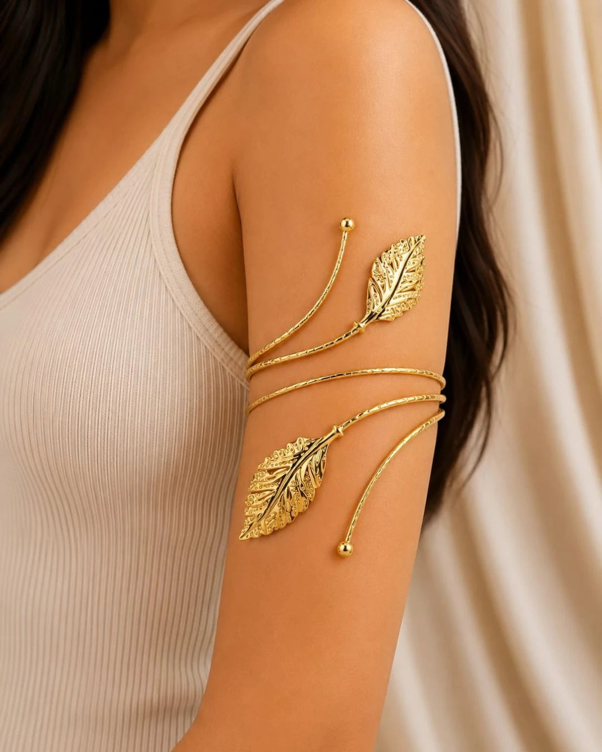 Supov Women Alloy Gold Plated Armet
