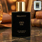 Men's Eau De Parfum in a stylish black bottle with gold cap