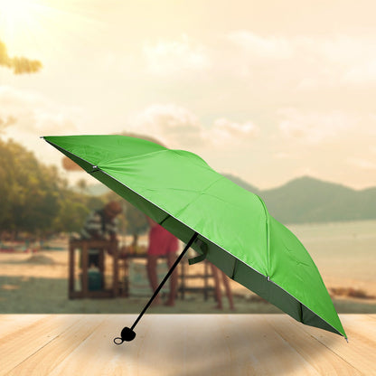 Side view of the lightweight foldable UV umbrella, perfect for daily use.
