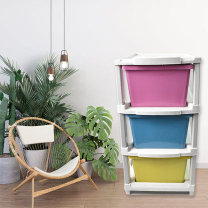 Clear plastic drawers of the Organivo organizer showcasing contents for easy access.