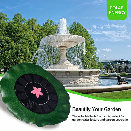 Solar pond fountain jet creating lush water spray effect underwater pump