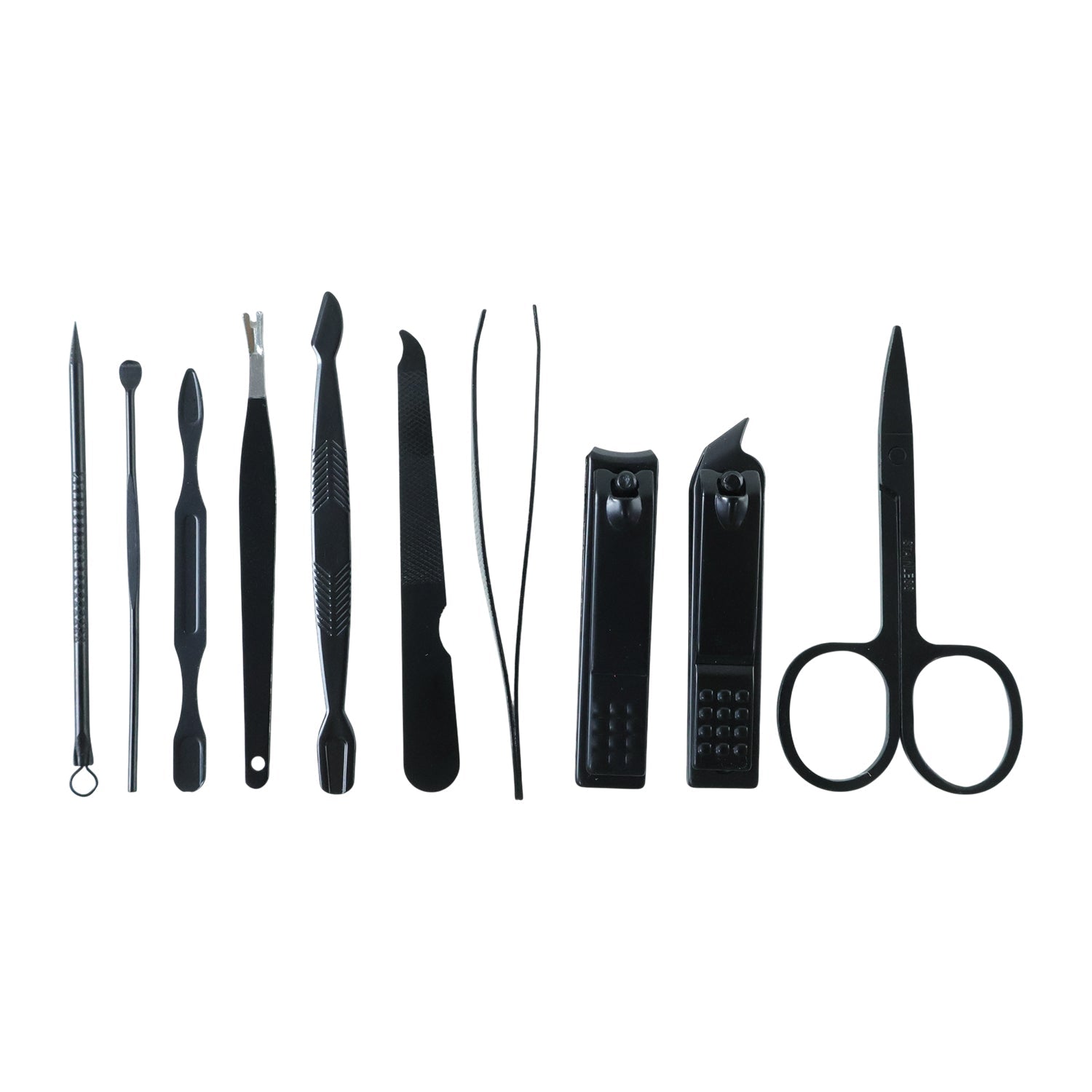 Compact organizer holding additional manicure grooming tools