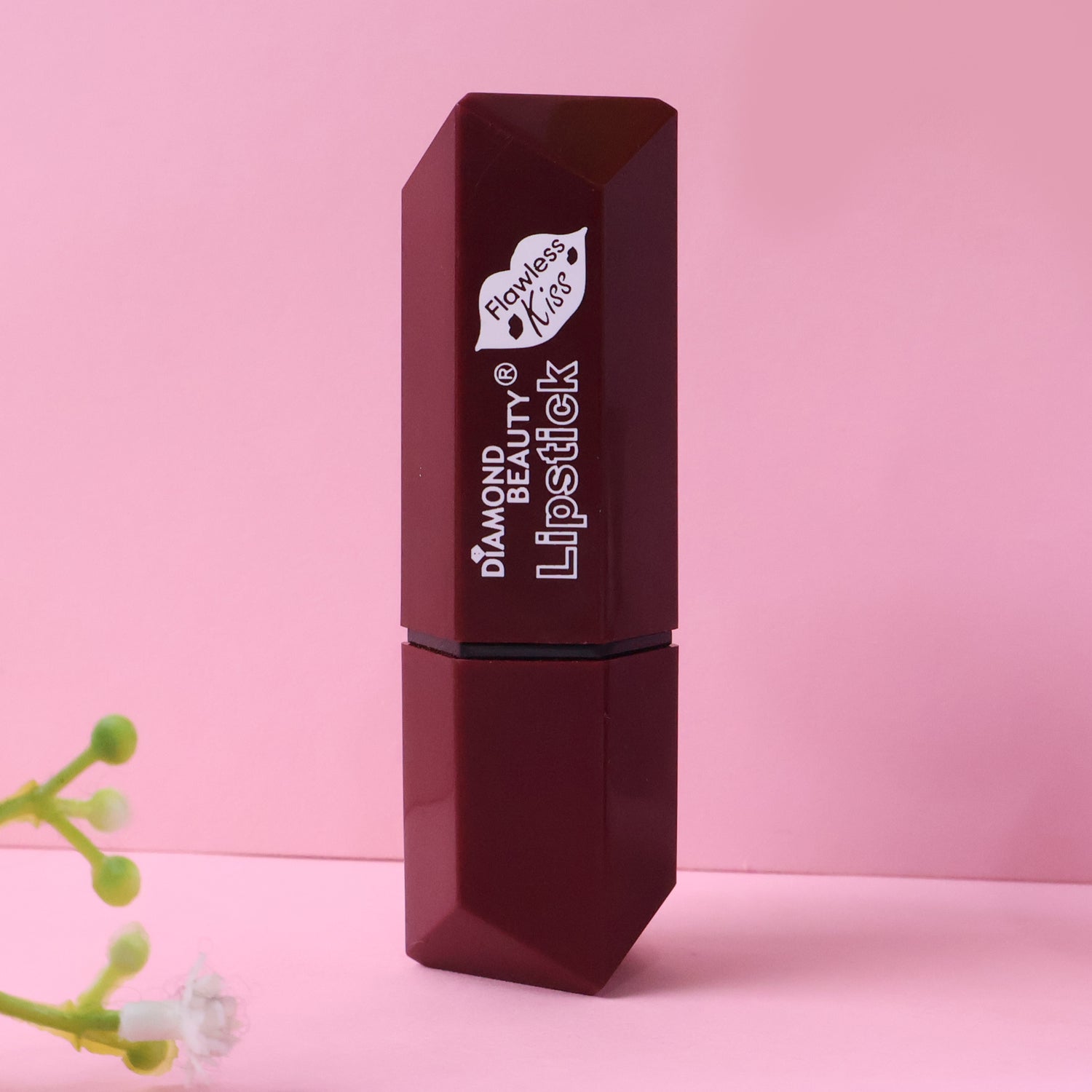 Close-up of travel-friendly matte lipstick for quick touch-ups
