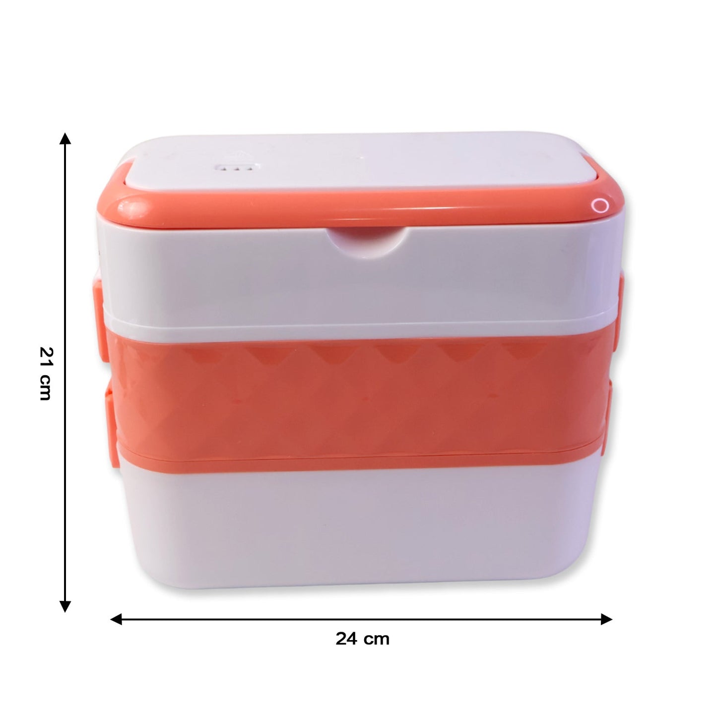 Electric lunch box featuring hygienic stainless steel containers