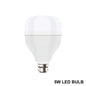 Bright 5W LED bulb emitting cool white light, showcasing its energy efficiency.