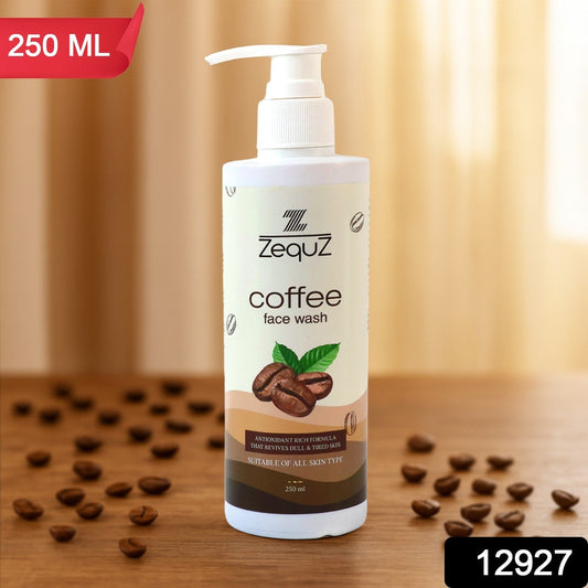 Close-up of Coffee Face Wash gel texture on skin highlighting deep cleansing