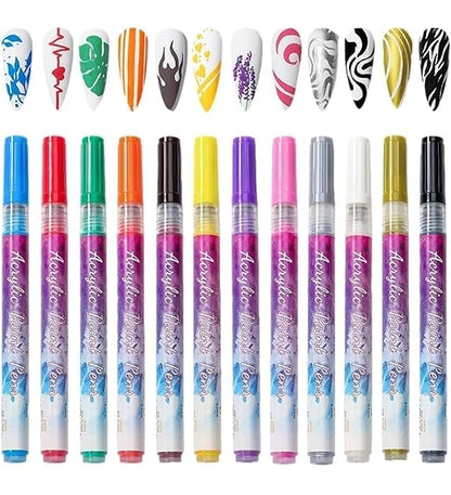 12 color Nail Art Pen Set