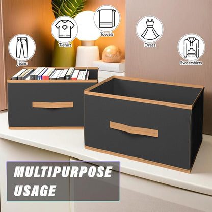 Closet Organiser - Black (Pack of 4) Assorted Colour