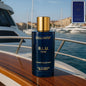Bellavita B.L.U. Man Eau De Parfum 100 ML spray bottle with blue and gold design