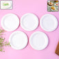 6 inch compostable bagasse plate made from sugarcane fiber