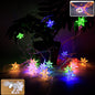 8 meter multicolor LED decorative string light with star-shaped covers illuminating indoors