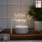 LED Acrylic Writing Message Board night lamp with glowing transparent acrylic surface