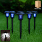 Solar powered mosquito killer garden light zapping mosquitoes effectively