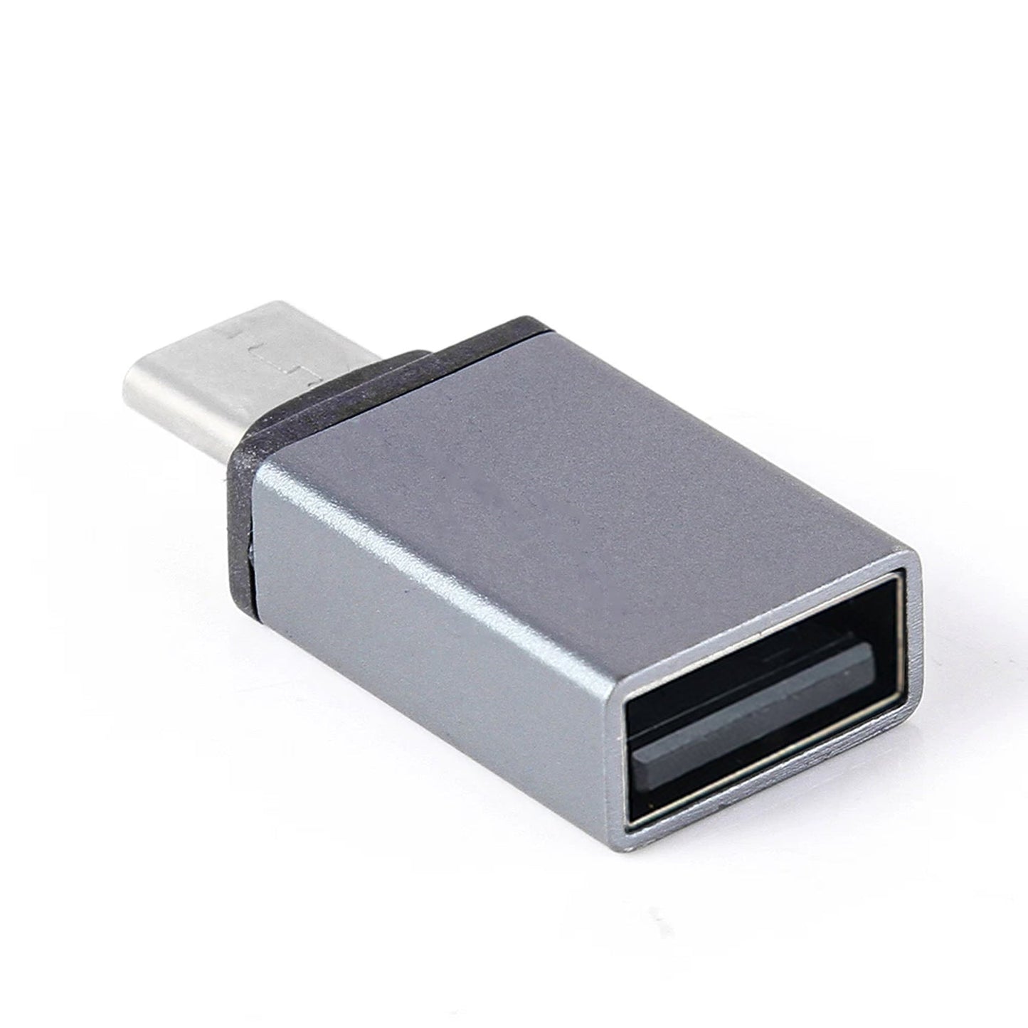 Type-C OTG Adapter connecting a pen drive to a USB-C port for quick data transfer.