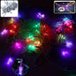 8 meter LED string lights glowing with vibrant multi-color bulbs for decoration