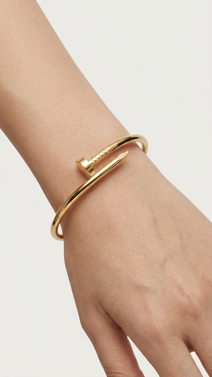 Clover Bracelet, Nail Bracelet and Cartier Bracelet Combo for Women and girls( COLOR-Gold, White, Black)