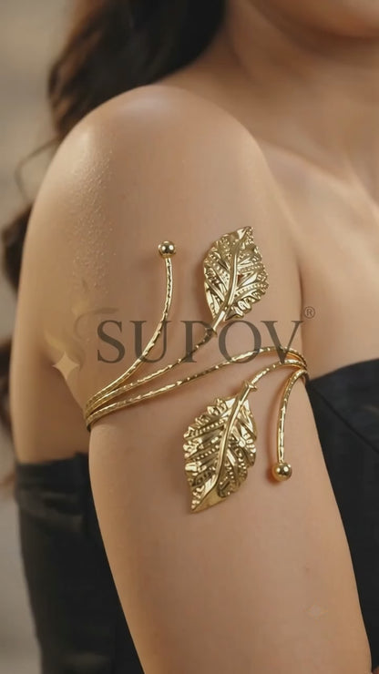 Supov Women Alloy Gold Plated Armet